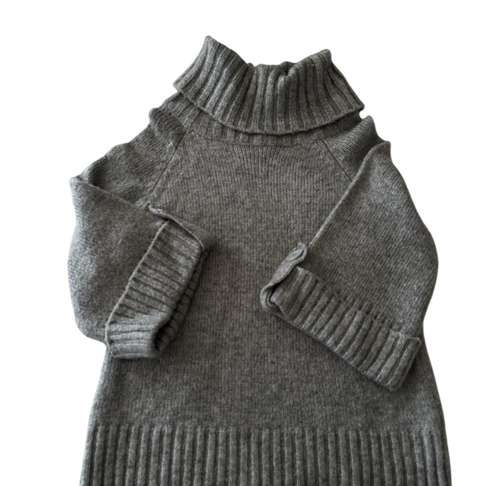 Carolyn Taylor Cozy Gray Turtleneck Sweater | Size Large